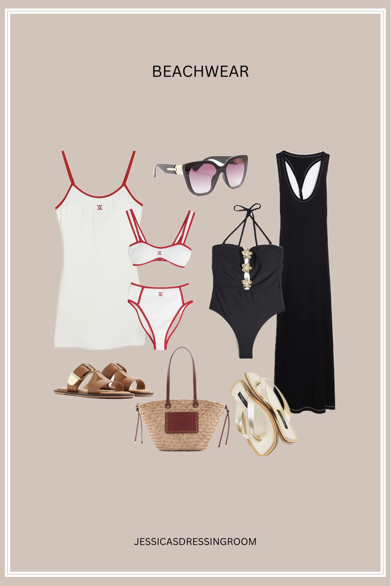 Holiday swimwear 👙

#swimwear #holiday #holidayoutfit #beachwear #bikini #swimsuit #sandals #beachbag