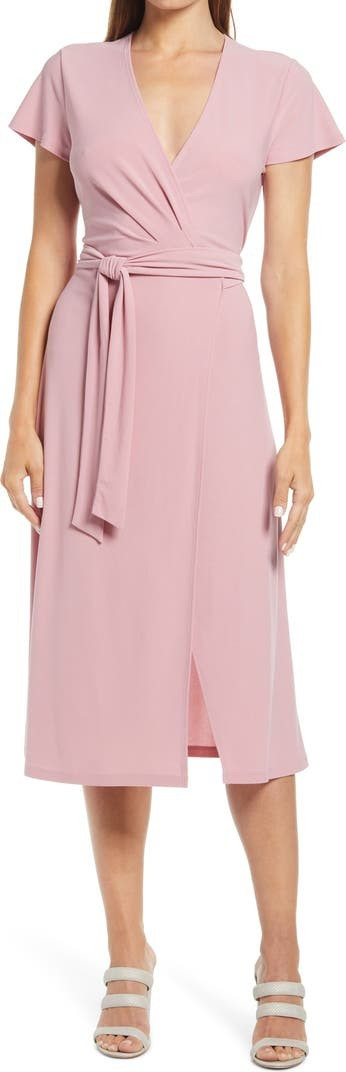 Crossover Short Sleeve Wrap Dress | Nordstrom