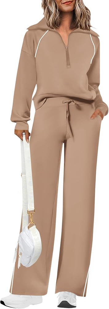 PRETTYGARDEN Women's 2 Piece Matching Lounge Set Sweatsuits | Amazon (US)