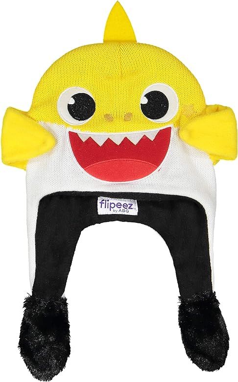 Winter Hat Squeeze and Flap Fun Cold Weather Beanie for Children, Yellow/White, Little Kids Age 4... | Amazon (US)