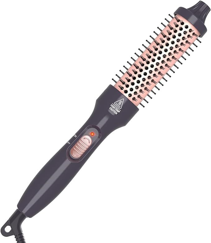 PHOEBE 1.25 Inch Curling Iron Brush Ceramic 1 1/4 Inch Double PTC Heated Hair Curling Comb Tourma... | Amazon (US)
