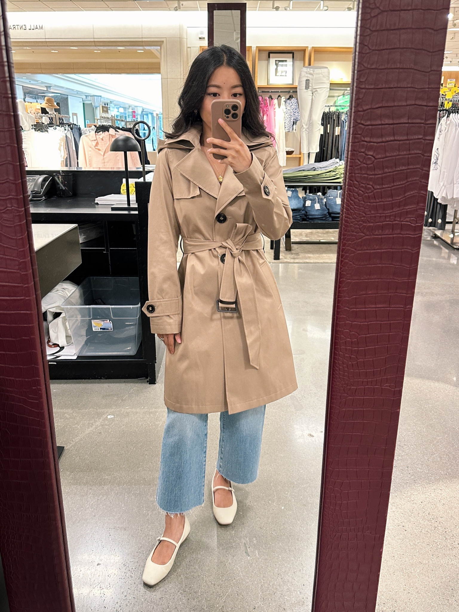 More petite friendly try ons  from the Nordstrom Anniversary sale. 

• Sam Edelman trench coat in 3 colors  - trying on an xxs, which fits me decent throughout. Note sleeve length will increase as size goes up 

Detachable hood, belted. Material feels like cotton with structure and a slight weather coating 

• Madewell Perfect Vintage jeans in Altoona wash 24P - these are one of my favorite Madewell styles, so flattering! 

• Dolce vita flats 5.5 - also linked Nordstrom look for less, which I’m also a 5.5 in. 

#LTKxNSale 

#LTKsalealert #LTKworkwear