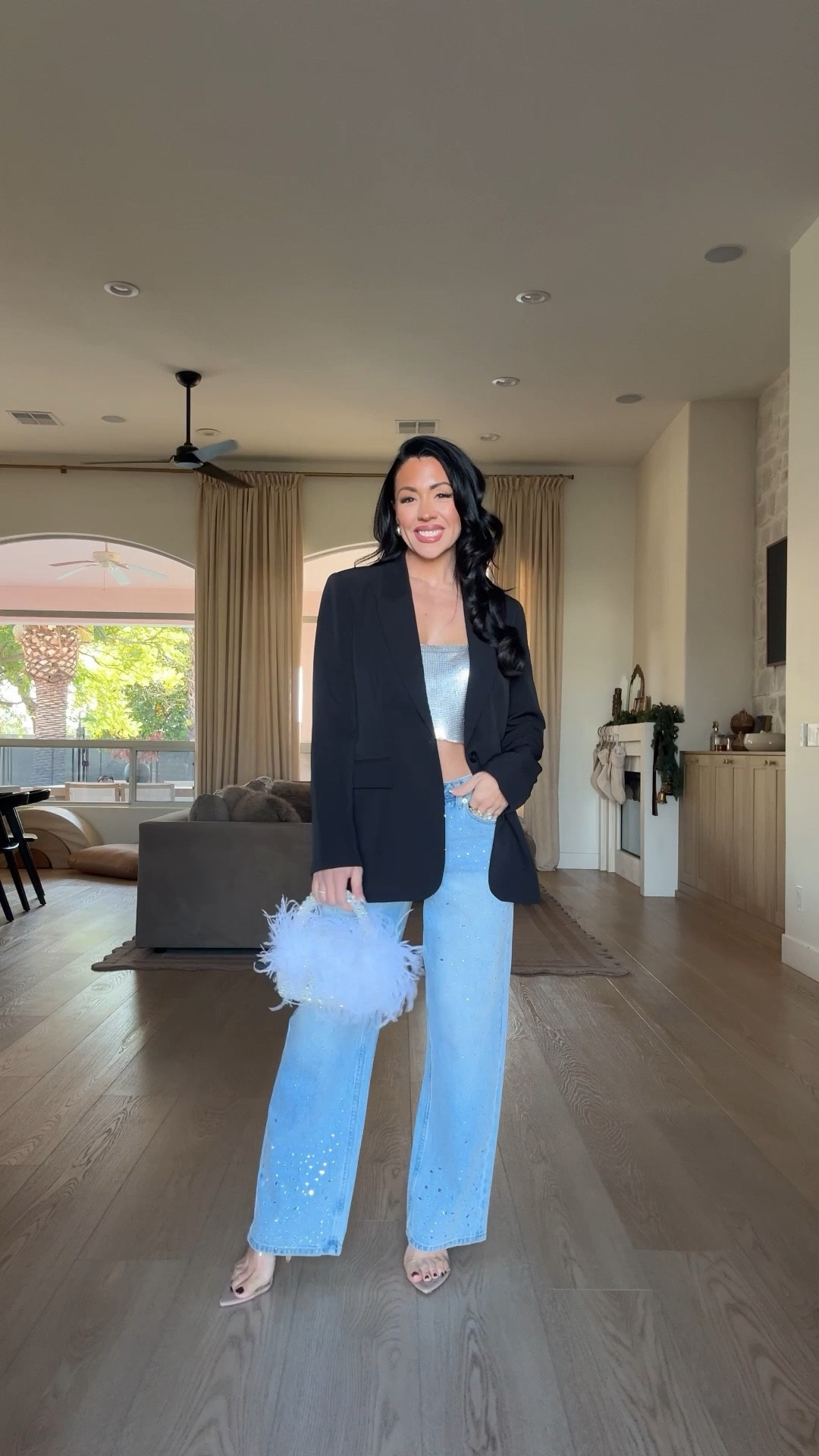 $19 Walmart jeans NYE styling! I paired them with this Amazon chainlink top & Amazon accessories! 

Walmart finds, Walmart fashion, Amazon fashion 

#LTKHoliday #LTKootd #LTKSeasonal