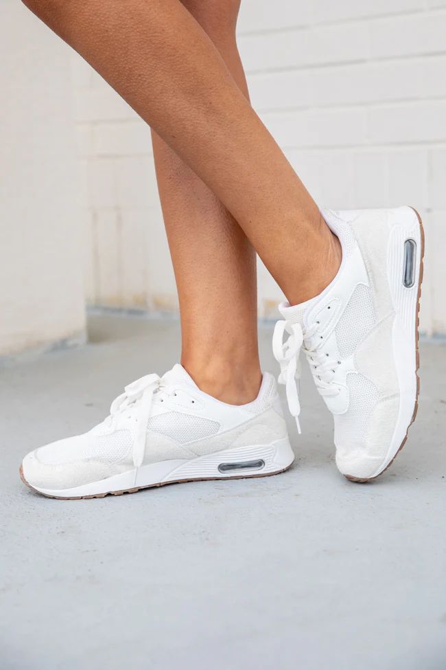 Rylee White Air Sneakers SALE | Pink Lily