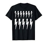 Lightning Bolts Distressed Vintage Pattern Minimal T-Shirt | Amazon (US)