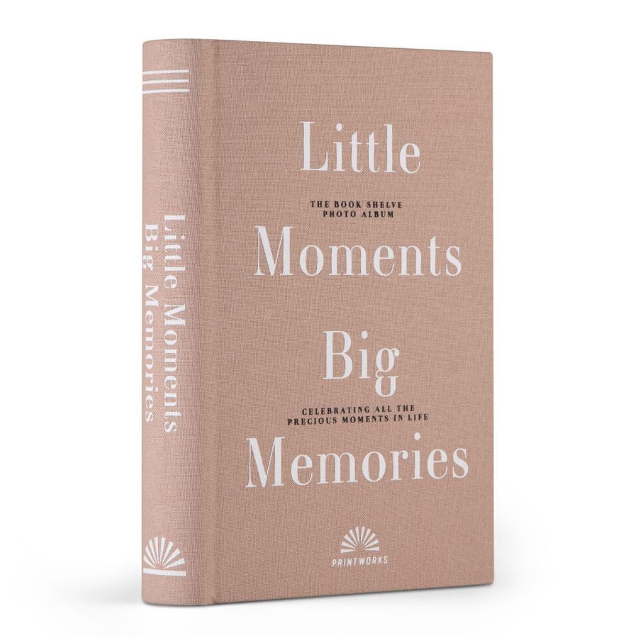 Printworks Bookshelf Photo Album - Little Moments Big Memories | Coggles (Global)