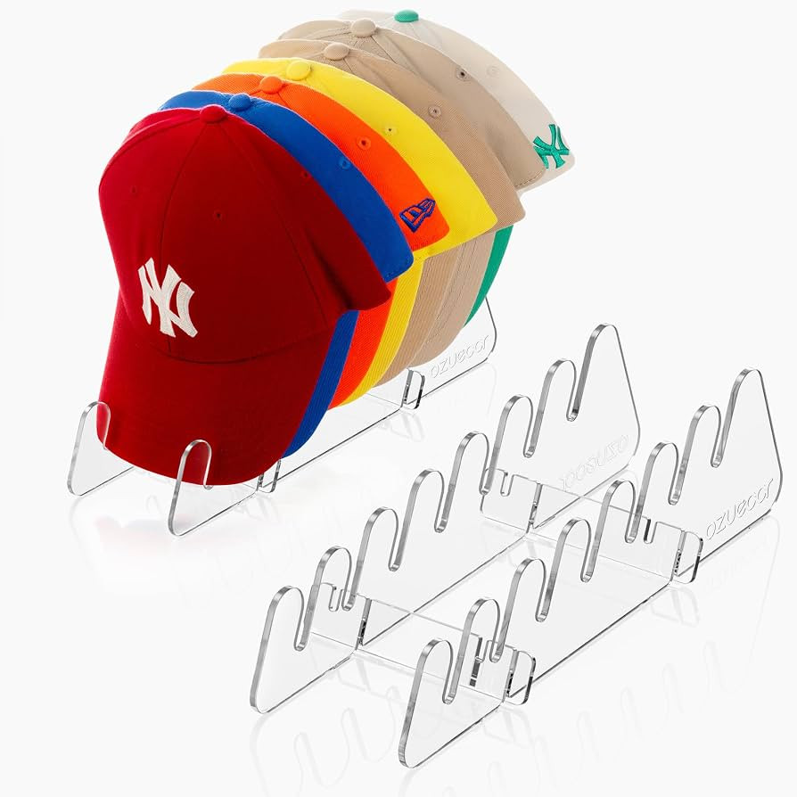 Ozueccr Baseball Hat Stand for Tabletop, 2 Pack | Amazon (US)