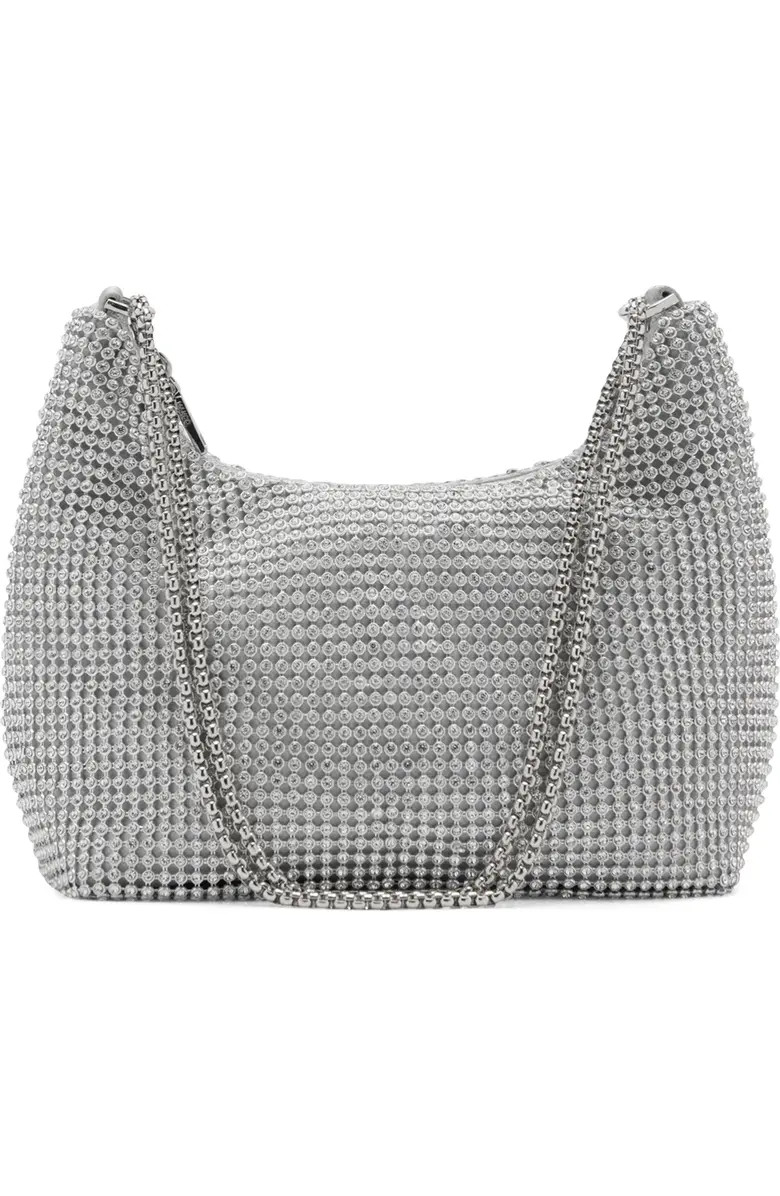 MANGO Crystal Mesh Chain Strap Shoulder Bag | Nordstrom | Nordstrom
