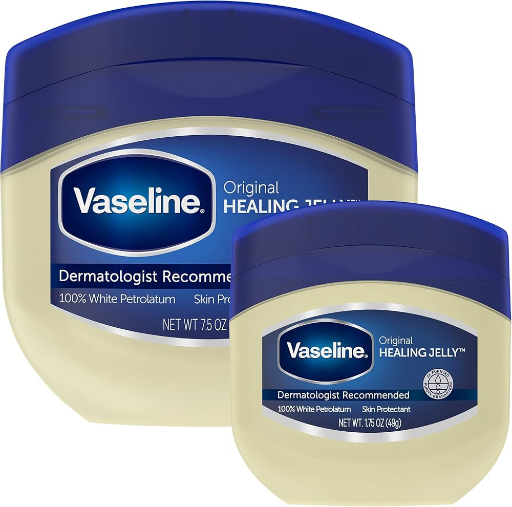 Vaseline Original Petroleum Jelly Variety Pack, 2 Sizes (7.5 Oz & 1.75 Oz) – Hypoallergenic Ski... | Amazon (US)