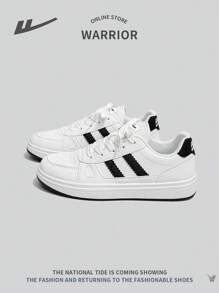 WARRIOR Women Outdoor Casual Lace-Up Sneakers Low-Top Thick Sole Comfortable Sportswear Shoes, We... | SHEIN