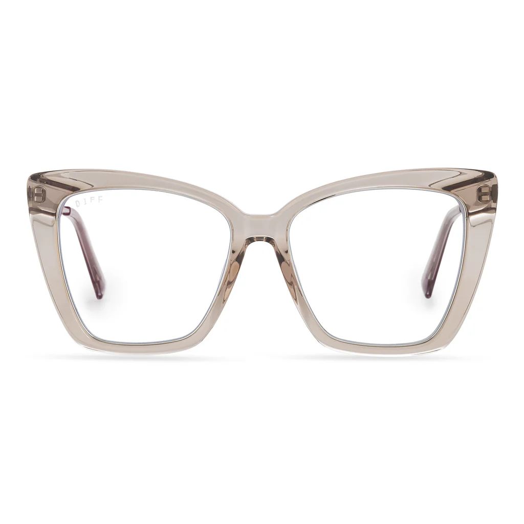 BECKY IV - VINTAGE CRYSTAL + BLUE LIGHT TECHNOLOGY GLASSES | DIFF Eyewear