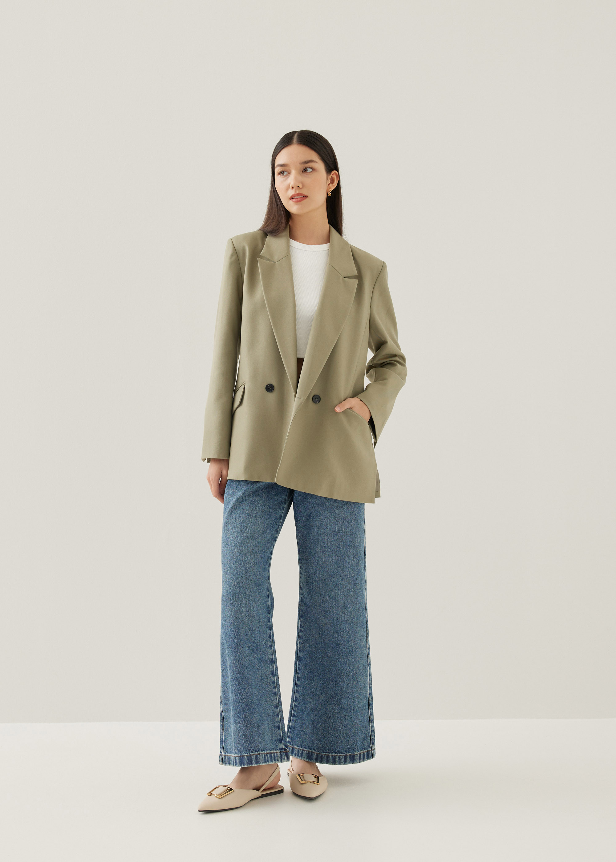 Gerty Tailored Tie Back Blazer-149-L | LOVEBONITO SINGAPORE PTE LTD