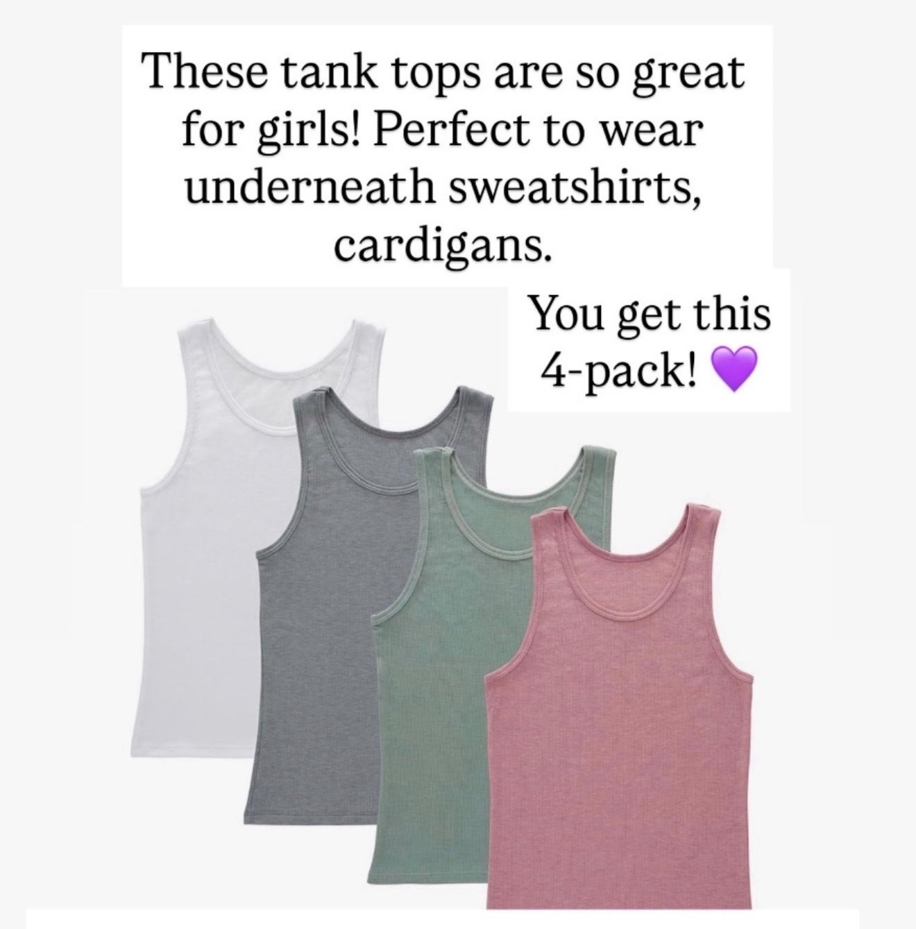 Perfect tanks for the fall season for girls. Great for layering too!

#LTKKids