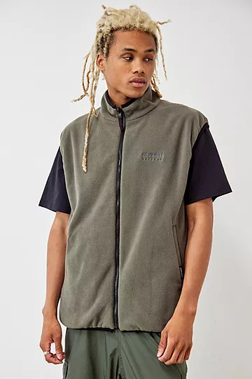 Gramicci Grey Reversible Fleece Gilet | Urban Outfitters (EU)