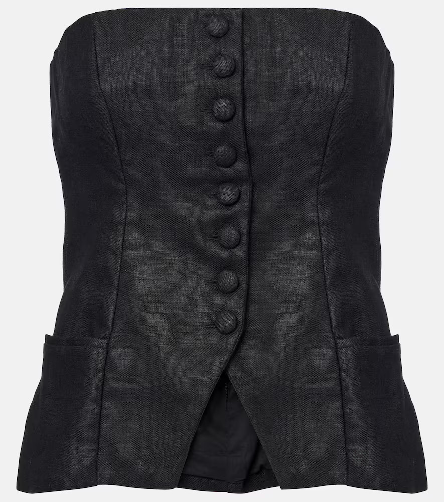 Faithfull Top bustier en lin | Mytheresa (INTL)