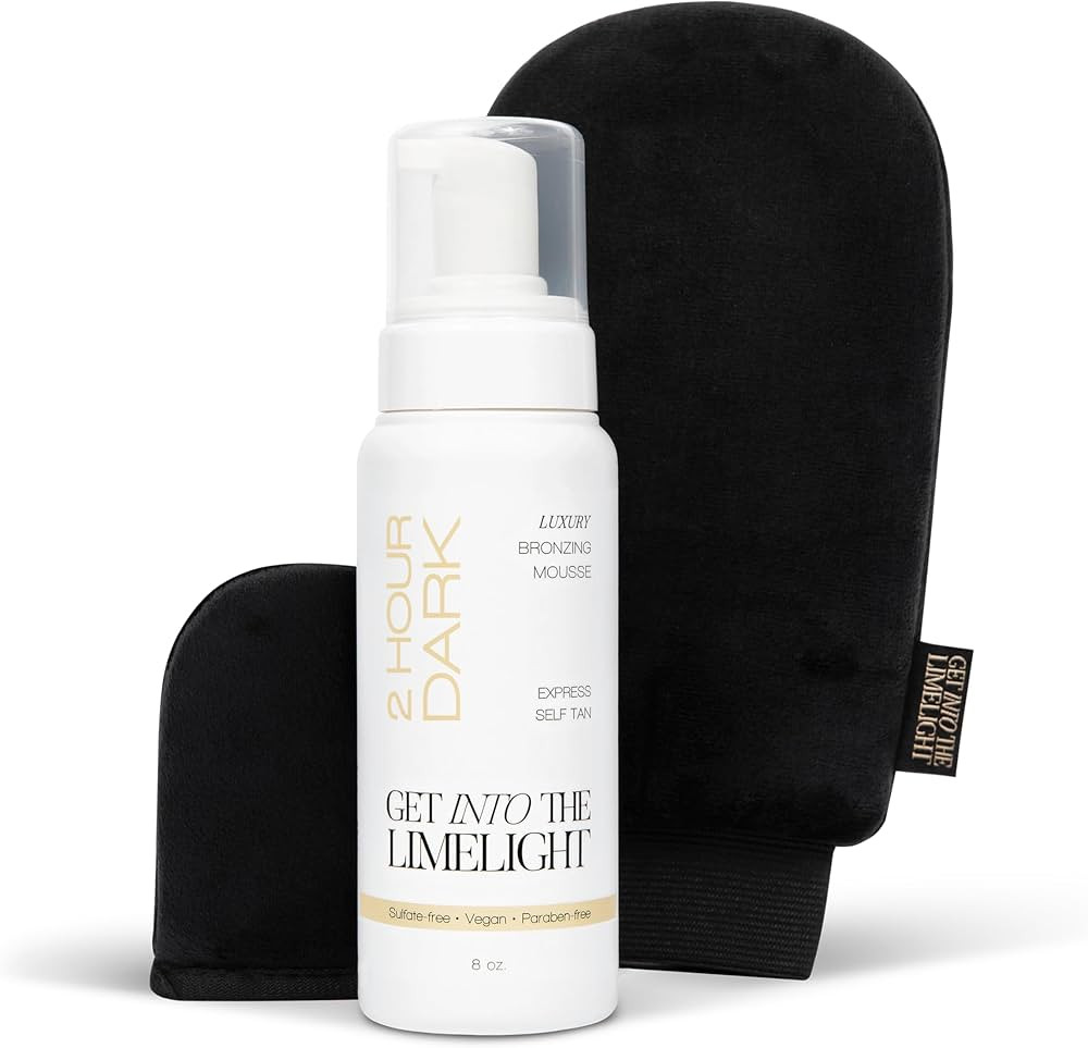 Get Into The Limelight 2 Hour Express, Dark Starter Kit with Self Tanning Mousse Plus Body and Fa... | Amazon (US)