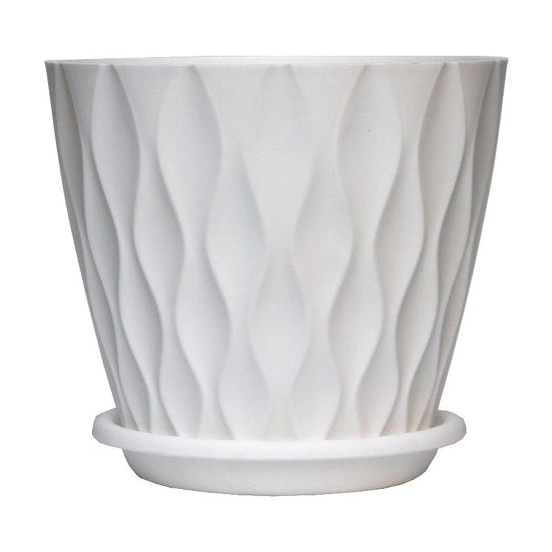 Zhuge 6 inch Plant Pots, 5 Pack Flower Pots Outdoor Indoor, Planters with Drainage Hole,White | Walmart (US)