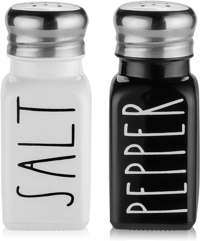 Farmhouse Salt and Pepper Shakers Set by Brighter Barns - Cute Modern Farmhouse Kitchen Decor for... | Amazon (US)