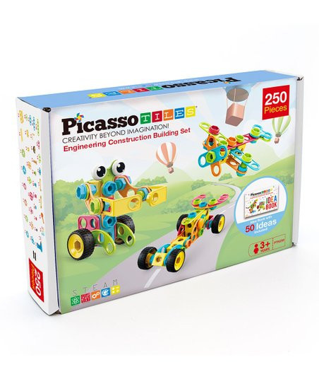 PicassoTiles Engineering Construction 250-Piece Building Set | Zulily