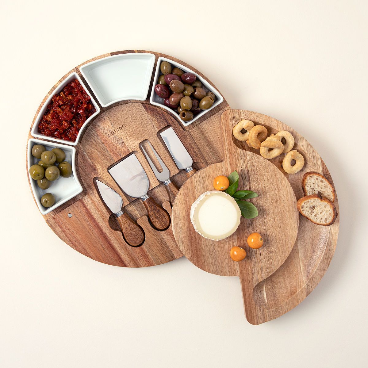 Sliding Cheese & Snack Board | UncommonGoods