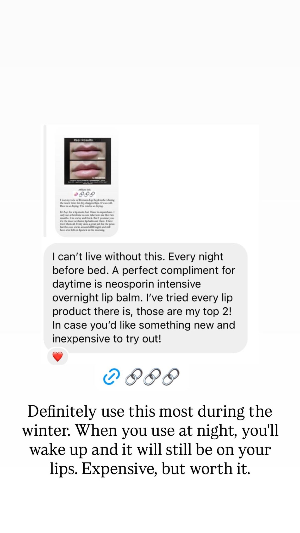 Definitely use this most during the winter. When you use at night, you'll wake up and it will still be on your lips. Expensive, but worth it.

#LTKselfcare #LTKWedding #LTKBeauty