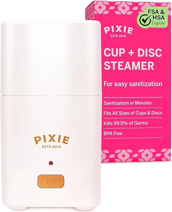 Pixie Menstrual Cup Steam Cleaner - Wash Your Cup + Kill 99.9% of Germs with Cleanser Steam for F... | Amazon (US)