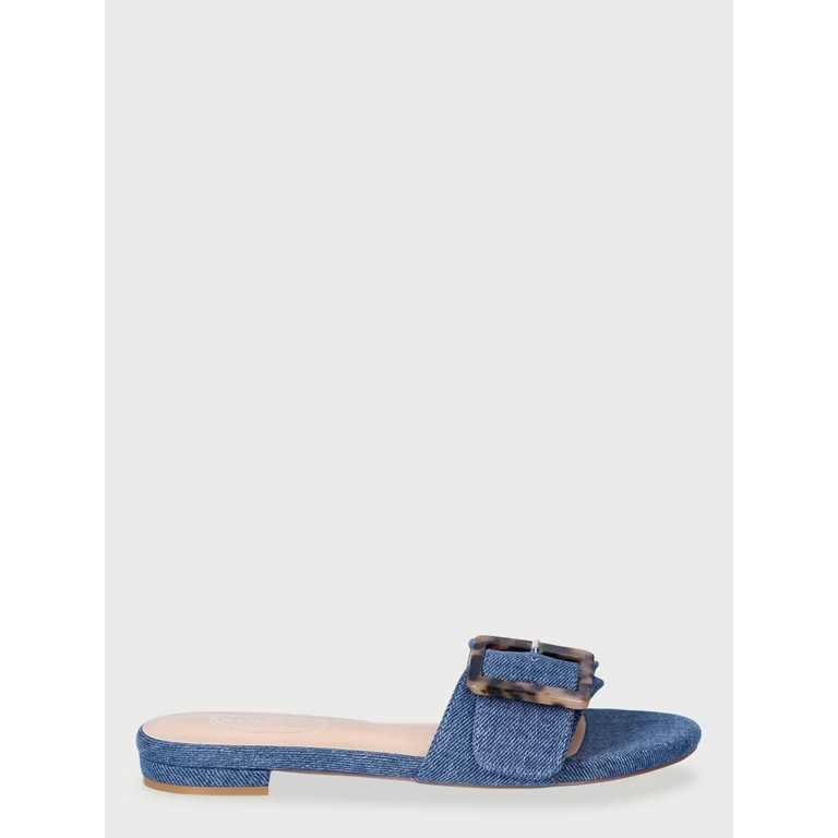 Scoop Women's Buckle Slide Sandals | Walmart (US)