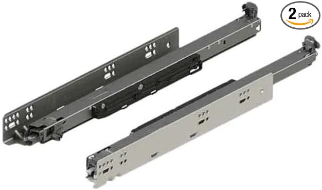 Blum 763.3810M Movento 15 Inch Full Extension Concealed Undermount Drawer Slide with 125 Lbs. Wei... | Amazon (US)
