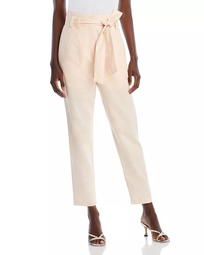 Belted Straight Ankle Pants - 100% Exclusive | Bloomingdale's (US)