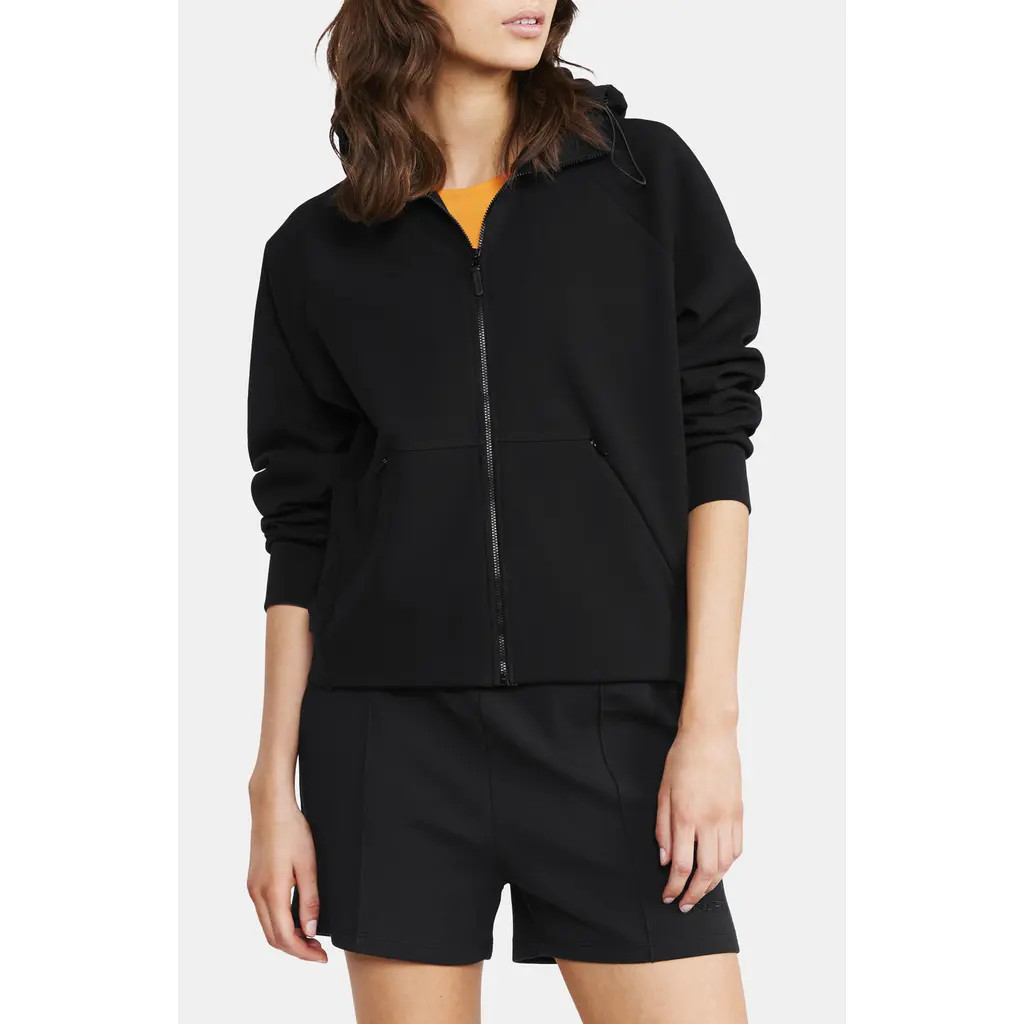 Craft ADV Join Jersey Zip-Up Hoodie in Black at Nordstrom, Size X-Small | Nordstrom