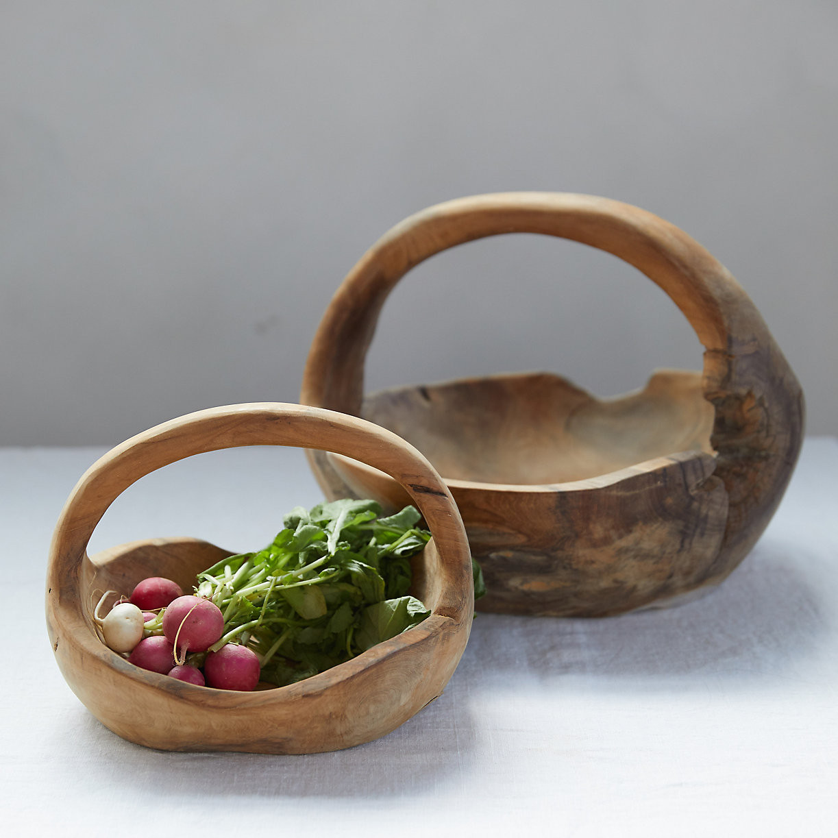 Teak Wood Basket | Terrain