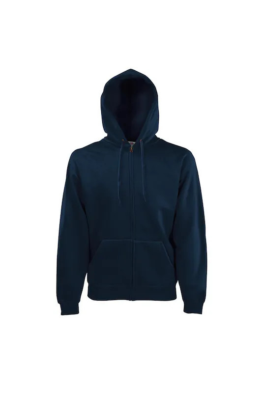 Fruit of the Loom Fruit Of The Loom Mens Premium 70/30 Hooded Zip-Up Sweatshirt / Hoodie (Deep Navy) | Verishop