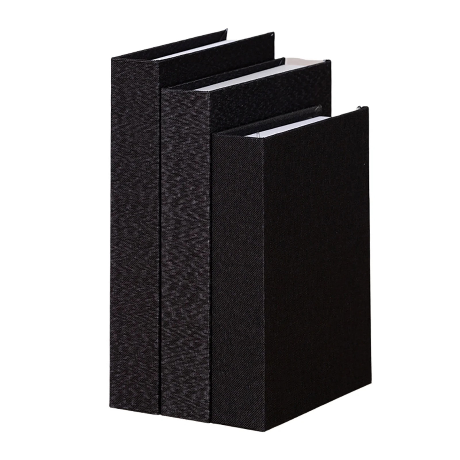 3Pcs Faux Books for Decoration, Linen Fake Book Boxes Blank Stacked Decor Books for DIY Crafts Ho... | Walmart (US)