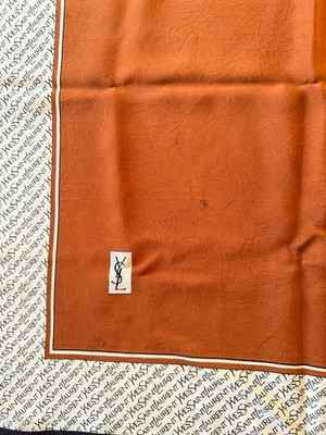 VINTAGE UNIQUE AUTHENTIC YVES SAINT LAURENT YSL SQUARE SCARF COLORFUL | eBay US