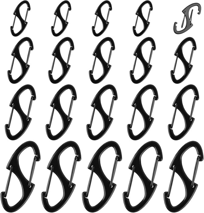 Zipper Clips Anti Theft, 20 Pcs Zipper Pull Locks for Backpacks, Double-Sided Spring S Carabiner ... | Amazon (US)