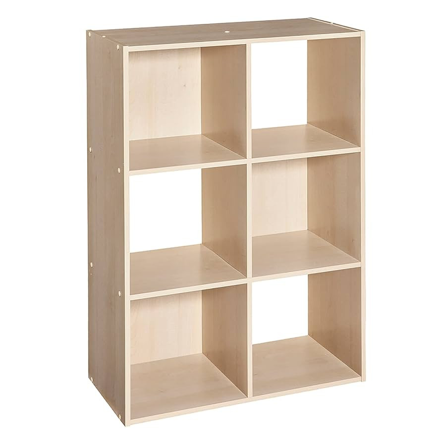 ClosetMaid 4176 6-shelf Cubeicals Organizer, 6-Cube, Birch | Amazon (US)