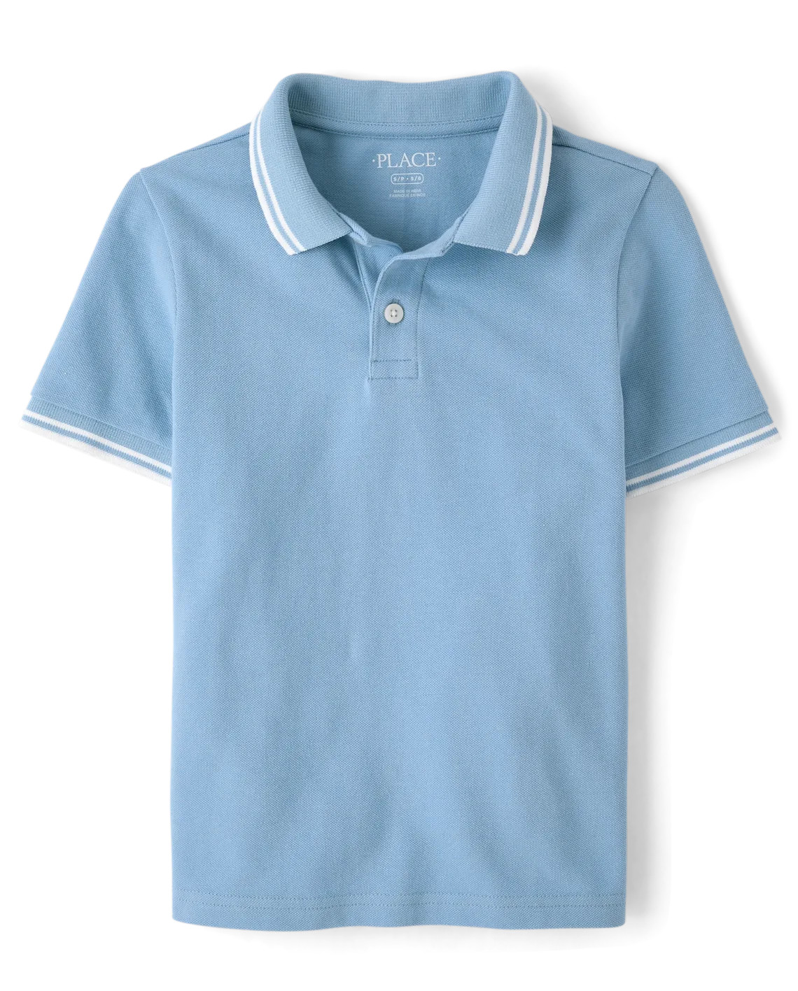 Boys Tipping Soft Pique Polo - blue | The Children's Place