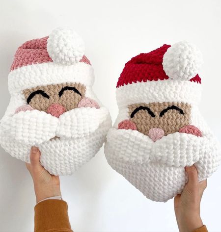 Our Santa pillows! 🎅🏼
Choose from a red, pink, or green 



..
Christmas decor pillows throw pillow inspo indoor living room kids room playroom ideas Etsy hand knitted custom crochet pink Santa pink Christmas red Santa hat holiday decor decorations must haves have Pom Pom garland stockings gift kids toddler baby family home decor vital finds

#LTKSeasonal #LTKhome #LTKHoliday