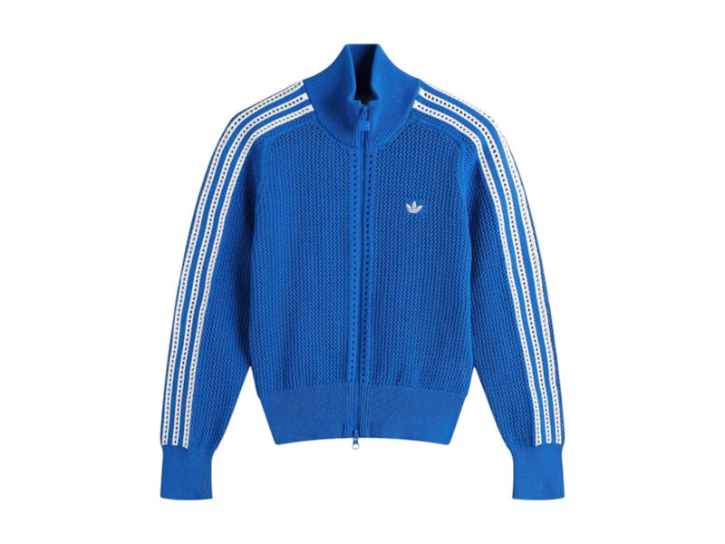 Men's Adidas Originals Premium Crochet Track Top in Blue | StockX