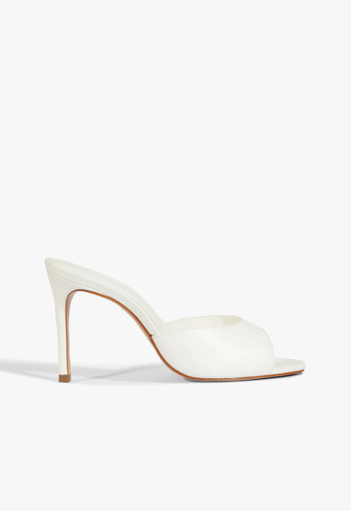 Cloe Stiletto Sandal | White | Leather | Schutz (US)