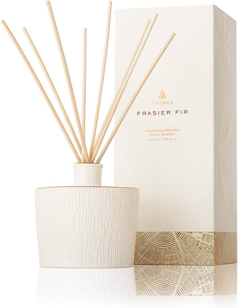 Thymes Frasier Fir Reed Diffuser - Gilded Ceramic Design - Home Fragrance Diffuser Set Includes Reed | Amazon (US)