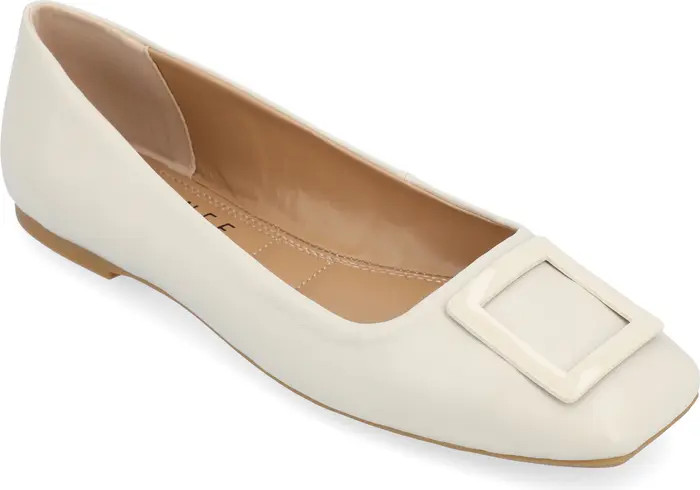 Journee Collection Zimia Square Buckle Flat (Women) | Nordstromrack | Nordstrom Rack