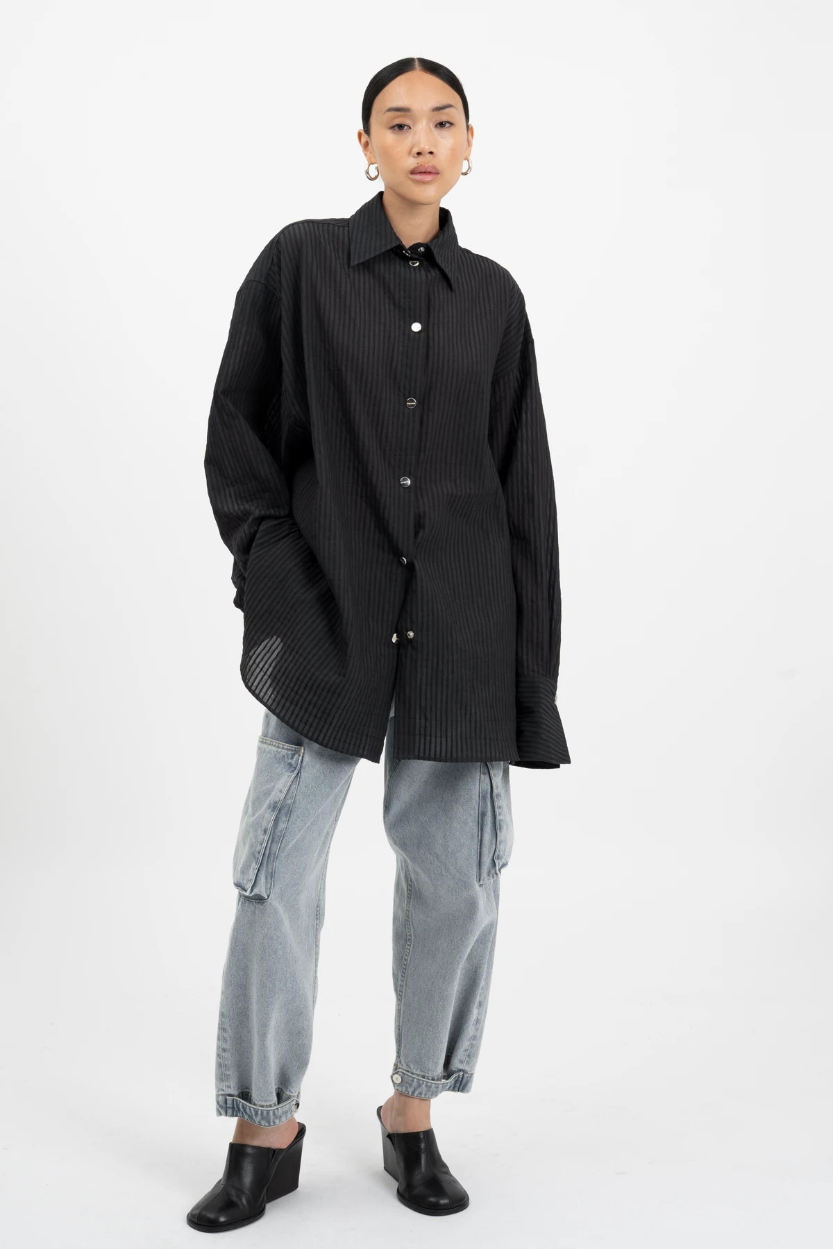 EDDO Shirt Black | black palms