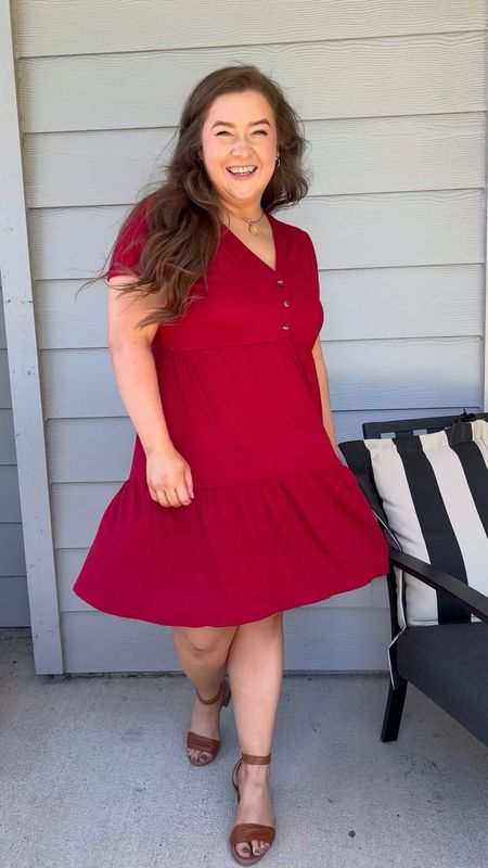 Loving this Henley dress from Target! It’s under $30 and has fall vibes while working for summer temps! I’m wearing the L ♥️

#LTKcurves #LTKstyletip #LTKunder50