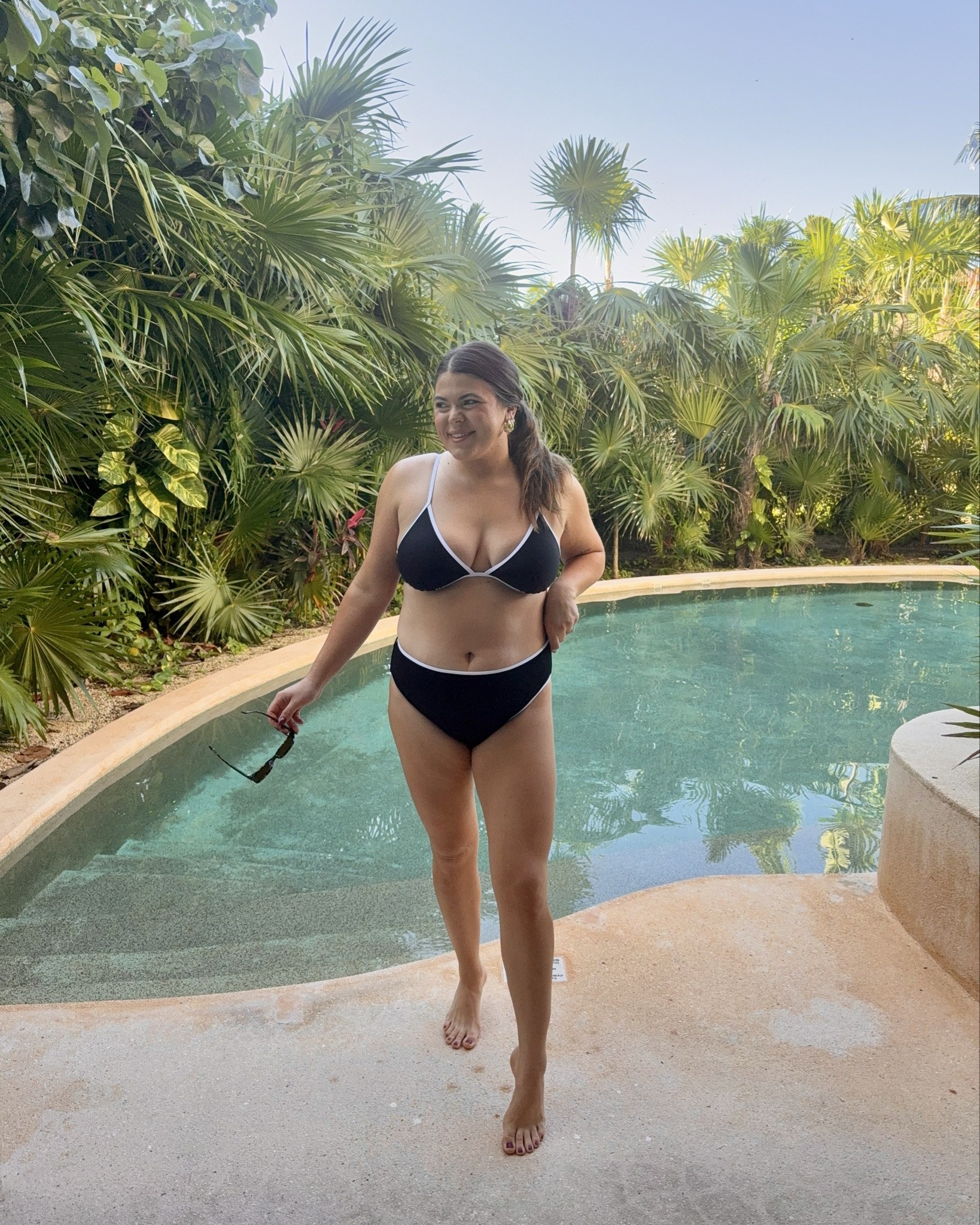 Black swimsuit for Mexico vacation day 1. Love my cupshe swimsuits :)  wearing size xl 

Beach vacation, resort wear, midsize, mom outfit, size 14, curvy swimsuit 

#LTKFindsUnder50 #LTKStyleTip #LTKMidsize