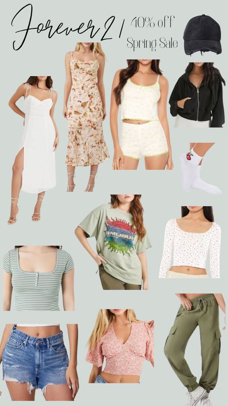 Forever21 Spring Sale! 40% off 
Ends 3/10 
Found some really cute styles for this season. 
Lounging at home to fun floral tops! Plus I love their spring/summer dresses  

#Forever21sale #SpringSale 

#LTKsalealert #LTKSpringSale #LTKSeasonal