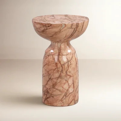 Macey Concrete Pedestal End Table | Wayfair North America