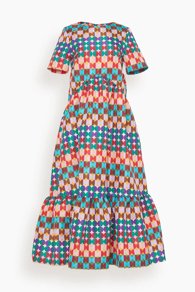 Belle Dress in Mezzaluna Rainbow | Hampden Clothing