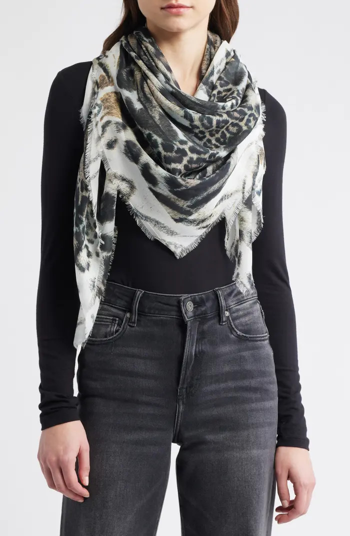 AllSaints Abstract Animal Print Scarf | Nordstrom | Nordstrom
