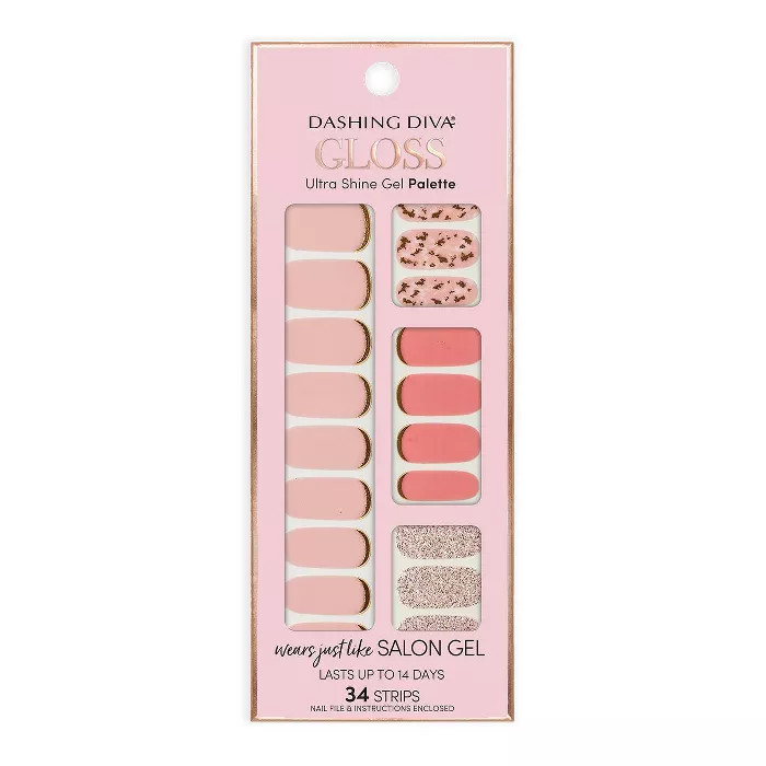 Dashing Diva Gloss Ultra Shine Gel Palette - Feeling Flush | Target